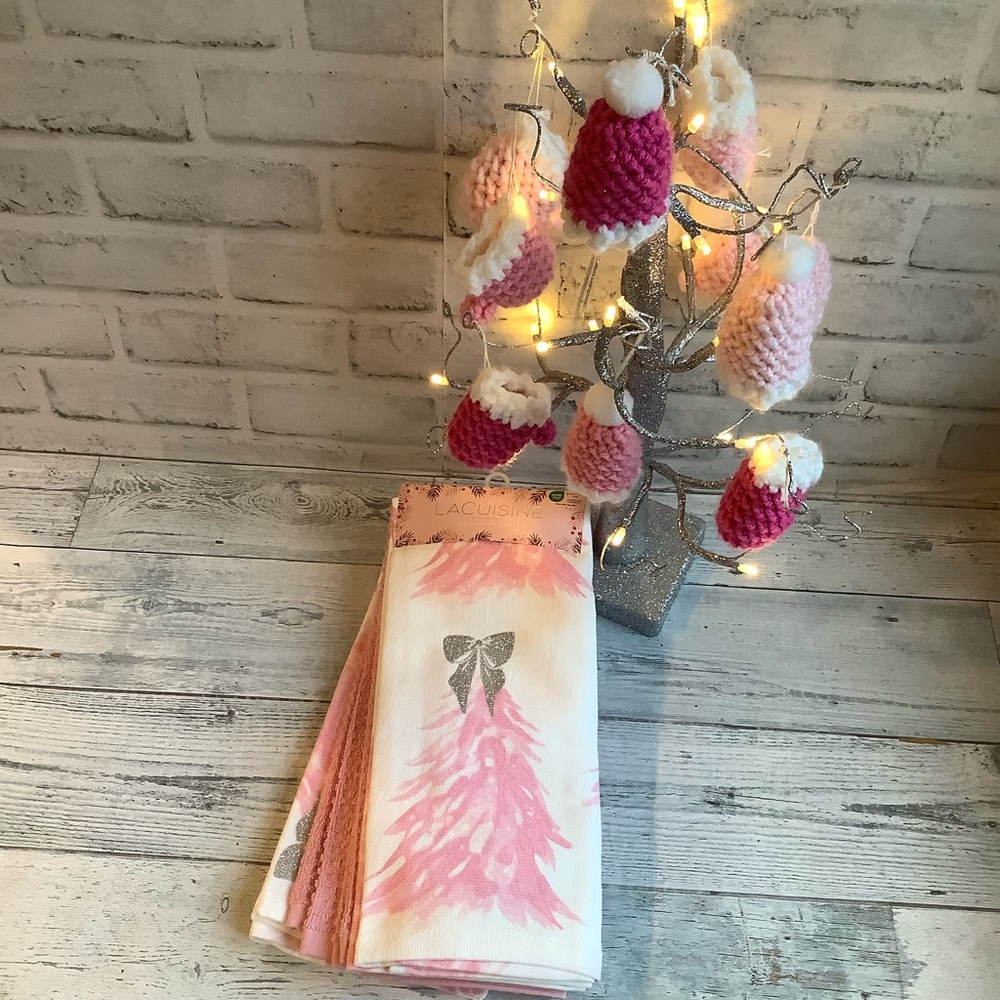 KASSATEX Set Of 4 Bow Forest Kitchen Towels